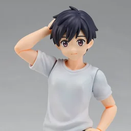 complete figure, walter white chan wearing a comfy blouse, personification, tsurime eyes, tareme eyes, eyes by kon satoshi, pvc figure, dynamic pose, amiami, aniplex, kotobukiya, good smile company, beautiful composition, 8 5 mm, f 1. 8, high detail