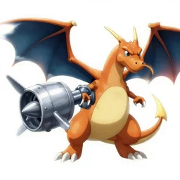 steel type aeroplane dragon pokemon, ken sugimori art