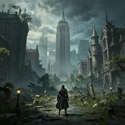 new york city re - imagined as a zone in elden ring