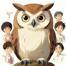 maximalist intimidating owl, trending on pixiv fanbox, painted by makoto shinkai takashi takeuchi studio ghibli, akihiko yoshida, yoshitaka amano, wangechi mutu, clean cel shaded vector art. shutterstock. behance hd by lois van baarle, artgerm, helen huang, rossdraws, illustration