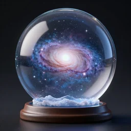 snowglobe containing the milky way galaxy, octane render, detailed, digital art, trending on artstation