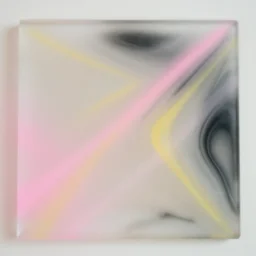 blurry simple tempered glass art abstract fluid marble pink yellow black white color realistic film grain