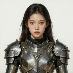 a photorealistic painting of an attractive young girl, partially clothed in metal-plated battle armor, olive skin, long dark hair, beautiful bone structure, symmetric facial features, perfect eyes, intricate, elegant, digital painting, concept art, finely detailed, illustration, sharp focus, minimal artifacts, from Metal Gear, by Greg Rutkowski, in the style of Ruan Jia and Mandy Jurgens and Artgerm and William-Adolphe Bouguerea, trending on Artstation, award winning