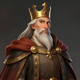 portrait of medieval old king, artstation, cartoon, elegant highly detailed digital painting, concept art, smooth, sharp focus, shinkai, bluth and ocelot, goro, moebius, whalen, ghailan, akihiko yoshida, fadeev