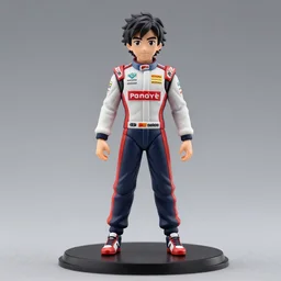 fernando alonso, an anime nendoroid of fernando alonso, figurine, detailed product photo