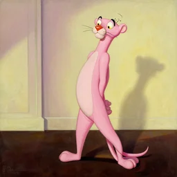 The Pink Panther by  Salvador Dalí