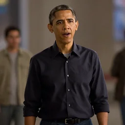 Movie still of Barack Obama in Scott Pilgrim vs. The World