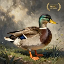 a duck illustrated by Felix Cosgrave