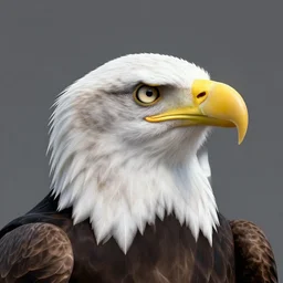 a bald eagle with jeff bezos's head, unreal engine