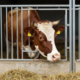 cow escaping from a cage