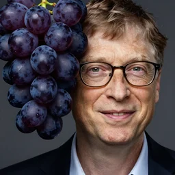grapes bill gates face, hyper detailed, digital art, artstation, cinematic lighting, studio quality, smooth render, by peter mohrbacher, hajime sorayama, wayne barlowe, boris vallejo, aaron horkey, gaston bussiere, craig mullins
