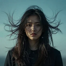 cool wind in my hair,, symmetric, intricate, dynamics lighting, cinematic,