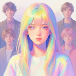 painted portrait of a rainbow brite, fantastically pastel colors, octane render, matte painting concept art, official fanart behance hd artstation by jesper elsing, by rhads and makoto shinkai and lois van baarle and ilya kuvshinov and rossdraws