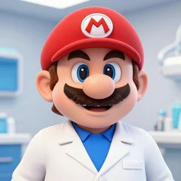 a highly detailed mario portrait of a dentist, james gurney, james jean