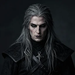 portrait of guanter o'dimm, the witcher, dark, exotic expression, esoteric clothing, photorealistic, highly detailed, mysterious lighting, artstation, smooth, sharp focus, art by michael whelan, artgerm, greg rutkowski and luis royo