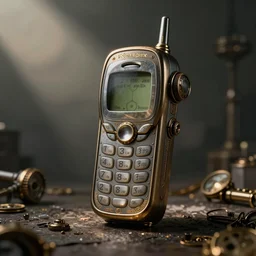 steampunk mobile phone