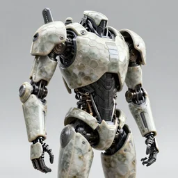 CAD design of a photorealistic exoskeleton suit modeled after industrial hydraulic machinery with prominent ceramic hex tile armor plates, solidworks, catia, autodesk inventor, unreal engine, exoskeleton cad design inspired by Masamune Shirow and Tsutomu Nihei, product showcase, octane render 8k
