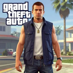 “ Pablo from the backyardigans as a GTA 5 character, video game art, cover art, grand theft auto”