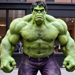 Candid street portrait of The Incredible Hulk , Humans of New York, 2011