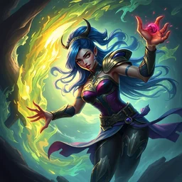 illaoi league of legends wild rift hero champions arcane magic digital painting bioluminance alena aenami artworks in 4 k design by lois van baarle by sung choi by john kirby artgerm style pascal blanche and magali villeneuve mage fighter assassin