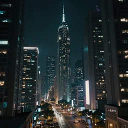 photorealistic cyberpunk city. nighttime. light fixtures. 8 k. detailed. photorealism. artstation. 2 5 mm f / 1. 7 asph lens. ultra realistic