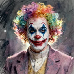pope francis wearing clown makeup by disney concept artists, backlit, moody, intense, intricate, indie studio, fantasy, moody, rim lighting, godly light, vibrant pastel colors, emotional, sketch, fantastical, whimsical, noise, dappled light, stippling