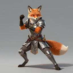 heroic character design of anthropomorphized fox, holy medieval crusader, whimsical fox , portrait, fighting posture, dramatic pose, final fantasy tactics character design, character art, whimsical, vibrant, stunning, lighthearted, concept art, colorized pencil, highly detailed, Akihiko Yoshida