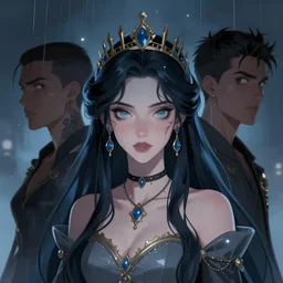 stormy princess, digital art by artgerm and karol bak, portrait by android jones and atey ghailan