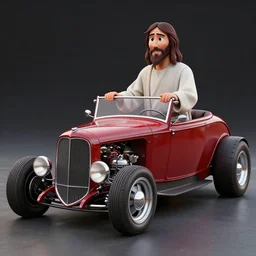 jesus built my hotrod digital art, 3 d high definition, trending on art station, photorealistic, high resolution, octane, sharp focus, photography, unreal engine
