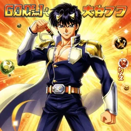 album cover art for golden kanji hero akihiko yoshida