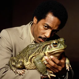 john coltrane snuggling a big toad