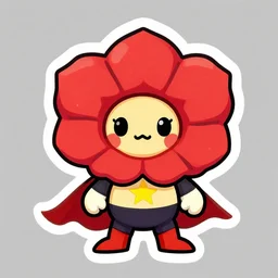 cute miss mascot rafflesia rafflesia vileplume super hero sticker art, cronobreaker, beeple game icon
