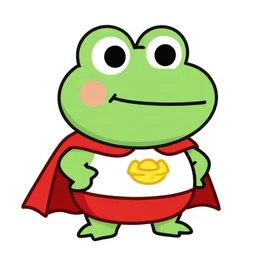 cute miss mascot croa ¢ poral croa ¢ poral frogadier super hero sticker art, cronobreaker, beeple game icon