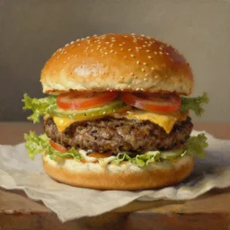 burger painting by Ivan Shishkin