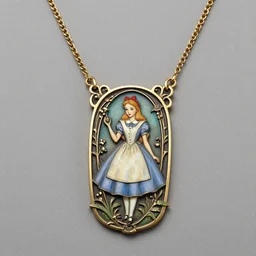 artnouveau alice elf necklace