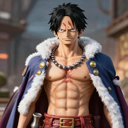 photo realistic franky from one piece
