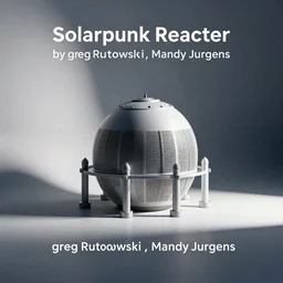 Solarpunk Reactor by greg rutkowski, Mandy Jurgens