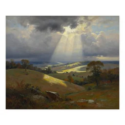 a beautiful landscape painting by winthrop chandler, trending on arstation
