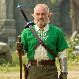 saul goodman as a legend of zelda npc