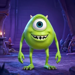 mike wazowski in a nightmare before christmas