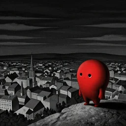 a night landscape background, day of the tentacle, eyvind earle, m c escher