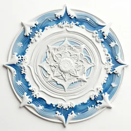 mandala made out of waves