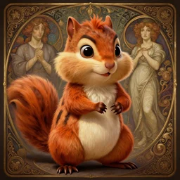 orange badass chipmunk in world war 3, intricate, highly detailed, digital painting, artstation, concept art, smooth, sharp focus, illustration, Unreal Engine 5, 8K, art by artgerm and greg rutkowski and alphonse mucha