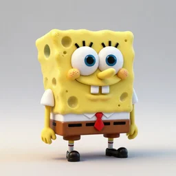 complex 3 d render of a porcelain spongebob. gold and black, 1 5 0 mm, beautiful natural soft light, rim light, gold fractal details, fine lace, mandelbot fractal, anatomical, glass, facial muscles, elegant, ultra detailed, metallic armor, octane render