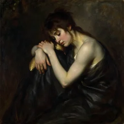 Ophelie by John Everett Milla is and Dante Gabriel Rossetti, oil on canvas, Pre-raphaelit, moody atmosphere, emotional, cinematic atmospheric,