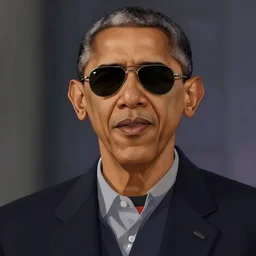 barack obama wearing sunglasses as a gta character