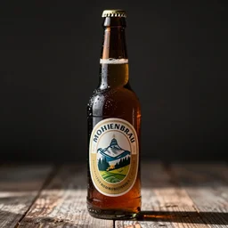 very detailed photograph of a mohrenbräu beer