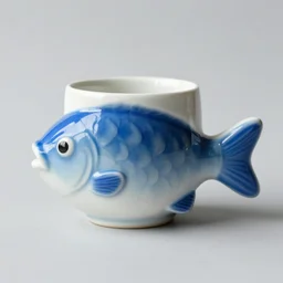 fish - shaped coffee mug