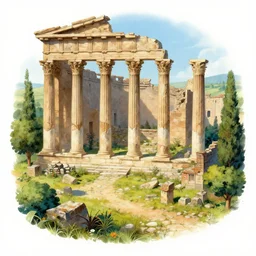 ( ( ( ( ( beautiful ancient ruins ) ) ) ) ) by mœbius!!!!!!!!!!!!!!!!!!!!!!!!!!!, overdetailed art, colorful, record jacket