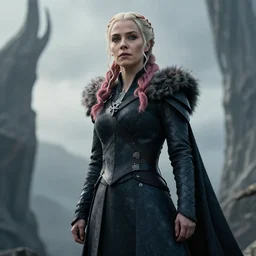 sansa stark game of thrones in the style of h. r. giger